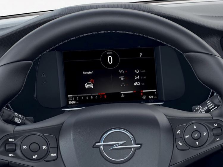 Opel Corsa digitaal cluster 2022