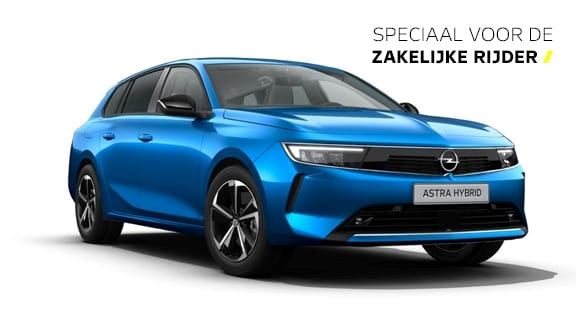 Opel Astra sports tourer hybrid business edition blauw 2022